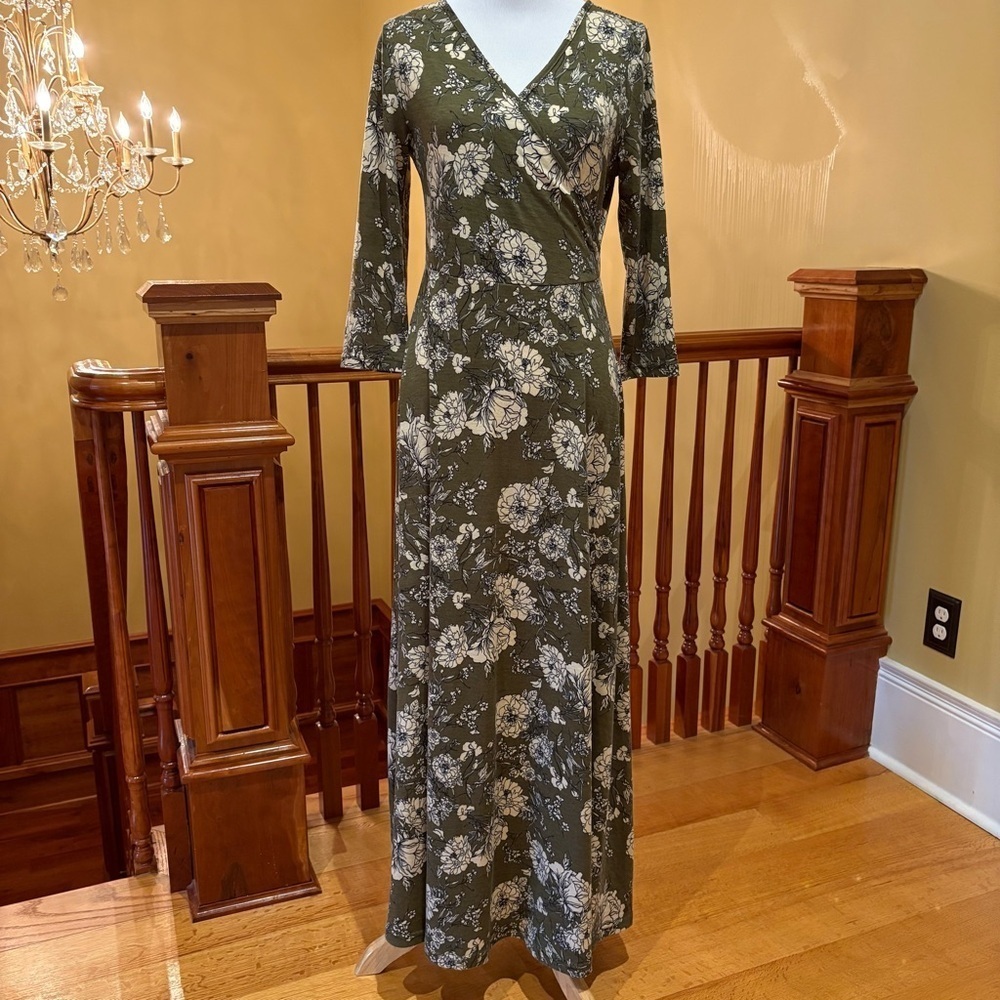 Maxi Dress Floral Chic Green Wmn’s S